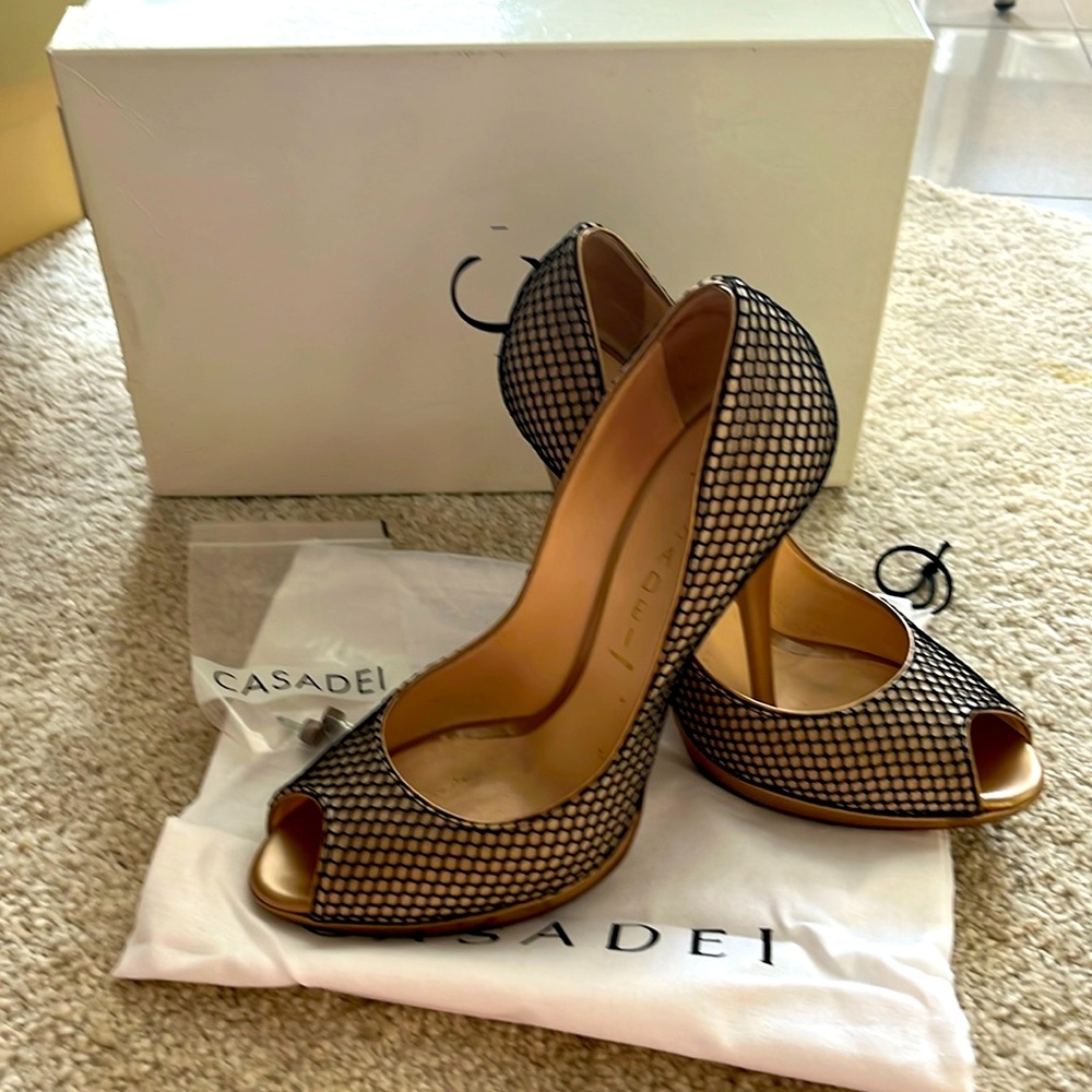 Casadei Monroe Deserto Heel Size 8